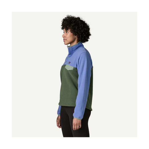 Patagonia Women's Lightweight Synchilla Snap-T Fleece Pullover Canopy Green