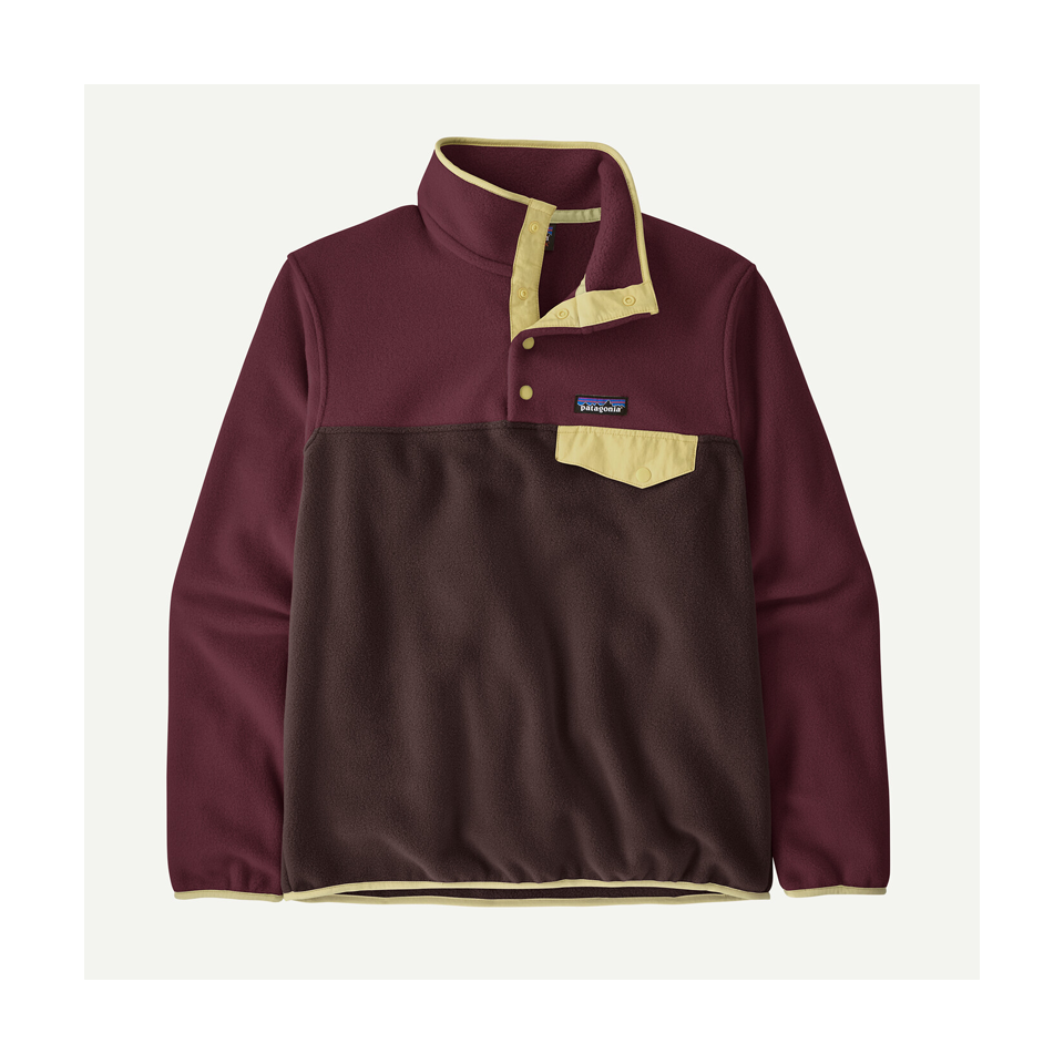 Patagonia Women's Lightweight Synchilla Snap-T Fleece Pullover Den Brown