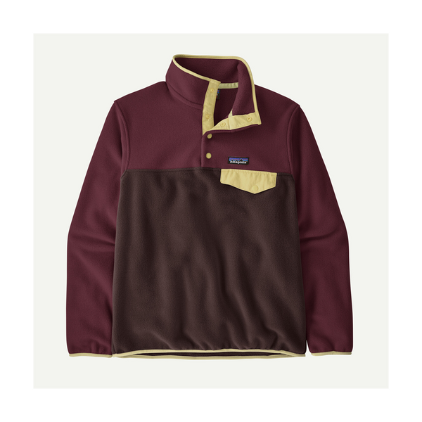 Patagonia Women's Lightweight Synchilla Snap-T Fleece Pullover Den Brown