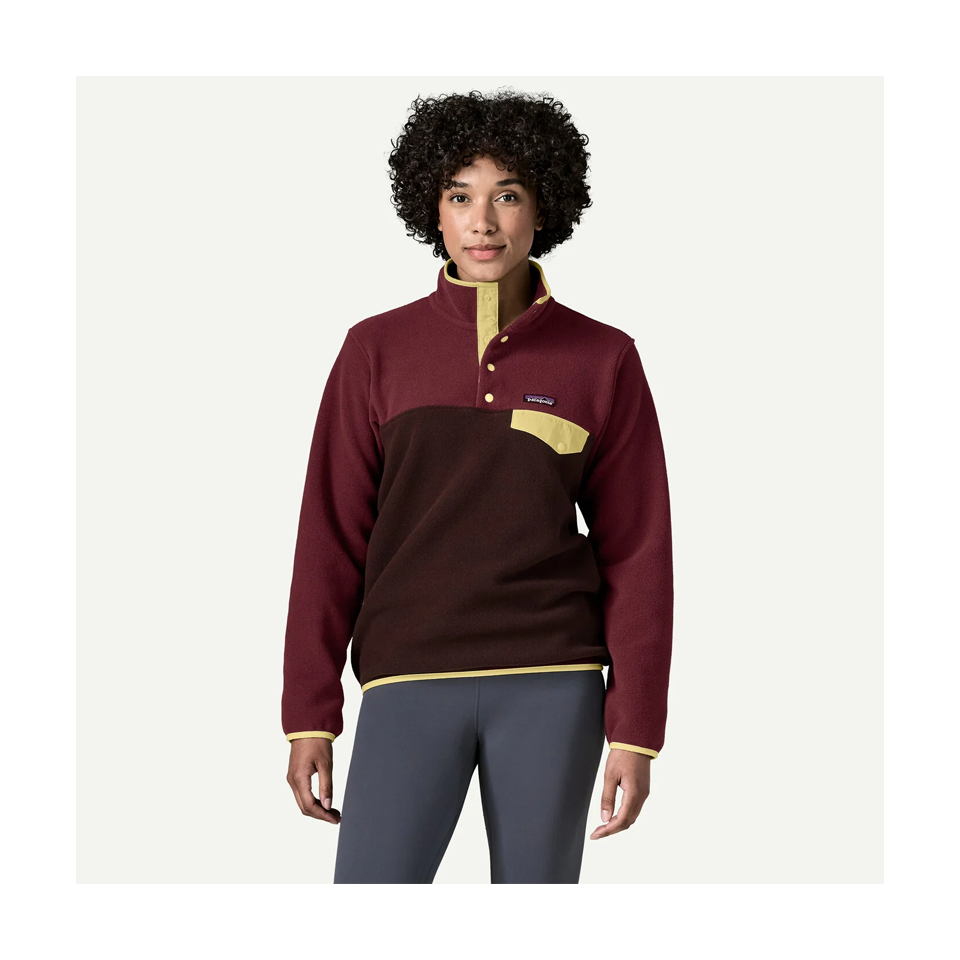 Patagonia Women's Lightweight Synchilla Snap-T Fleece Pullover Den Brown Main image