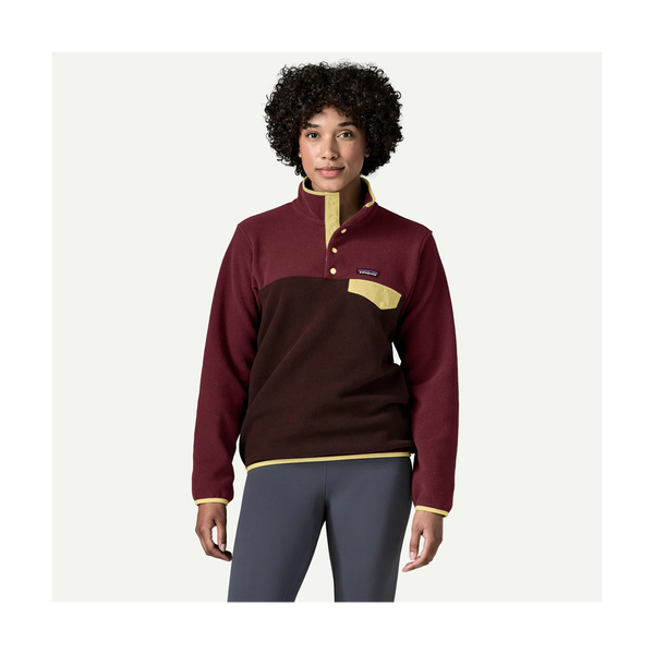 Patagonia Women's Lightweight Synchilla Snap-T Fleece Pullover Den Brown