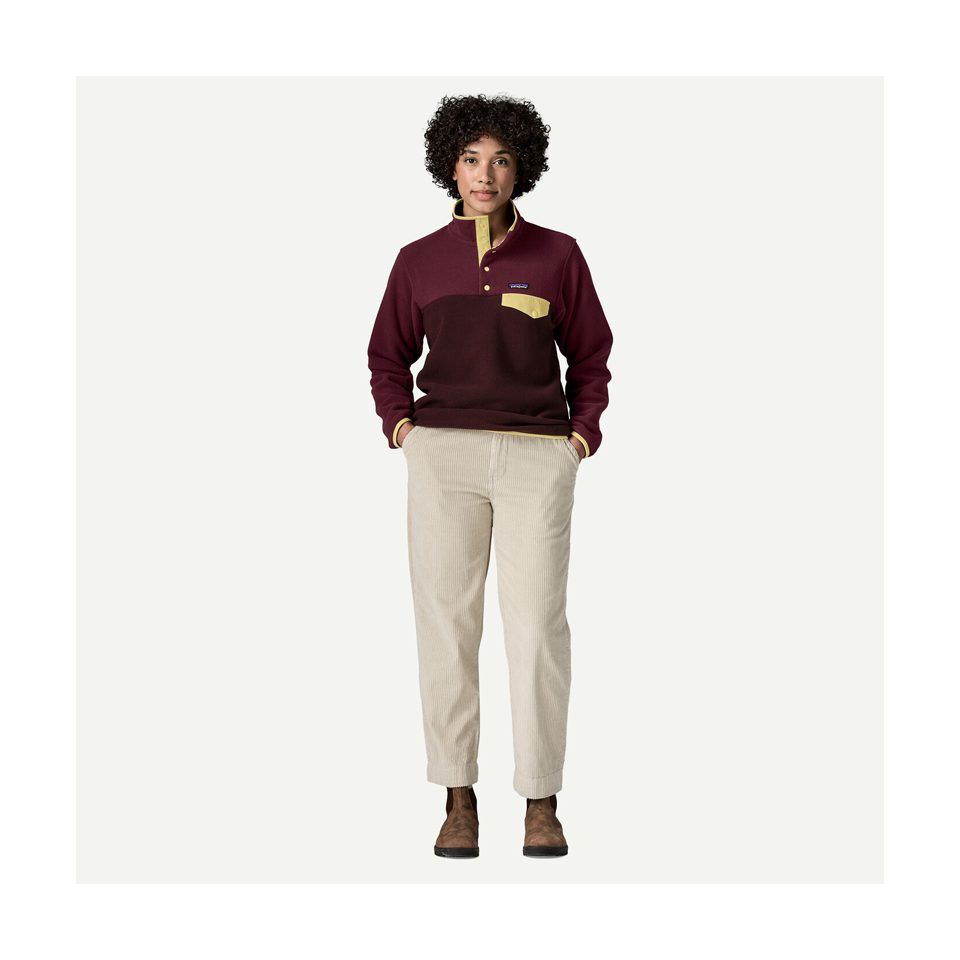 Patagonia Women's Lightweight Synchilla Snap-T Fleece Pullover Den Brown
