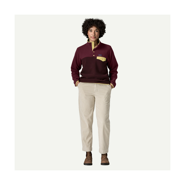 Patagonia Women's Lightweight Synchilla Snap-T Fleece Pullover Den Brown