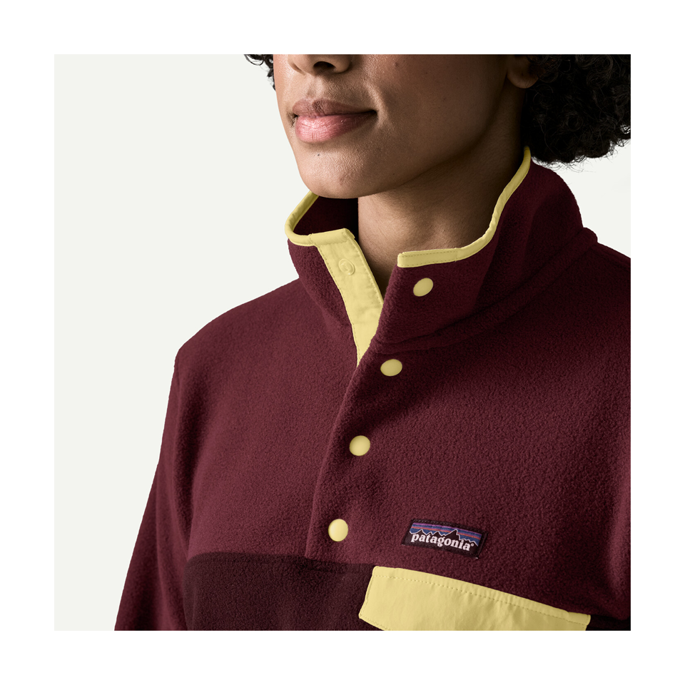 Patagonia Women's Lightweight Synchilla Snap-T Fleece Pullover Den Brown