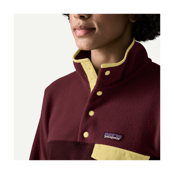Patagonia Women's Lightweight Synchilla Snap-T Fleece Pullover Den Brown