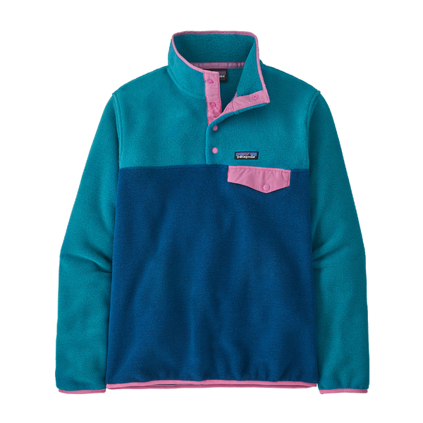 Patagonia Women's Lightweight Synchilla Snap-T Pullover Lagom Blue