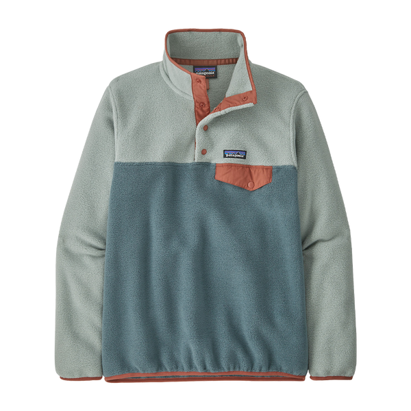 Patagonia Women's Lightweight Synchilla Snap-T Pullover Nouveau Green w/Sleet Green