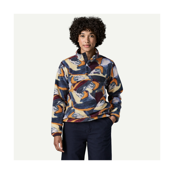 Patagonia Women's Lightweight Synchilla Snap-T Fleece Pullover Smudge: Smolder Blue