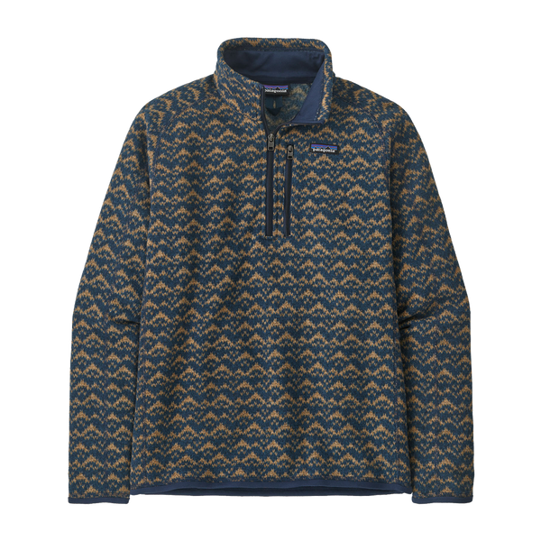 Patagonia Men's Better Sweater 1/4-Zip Mountain Peak: New Navy