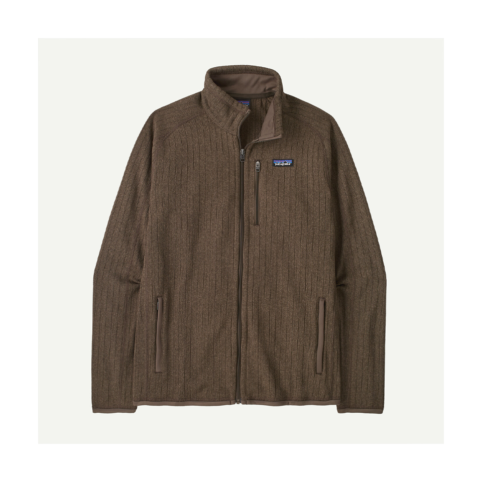 Patagonia Men's Better Sweater Fleece Jacket Marlow Brown Rib Knit