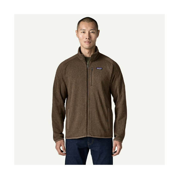 Patagonia Men's Better Sweater Fleece Jacket Marlow Brown Rib Knit