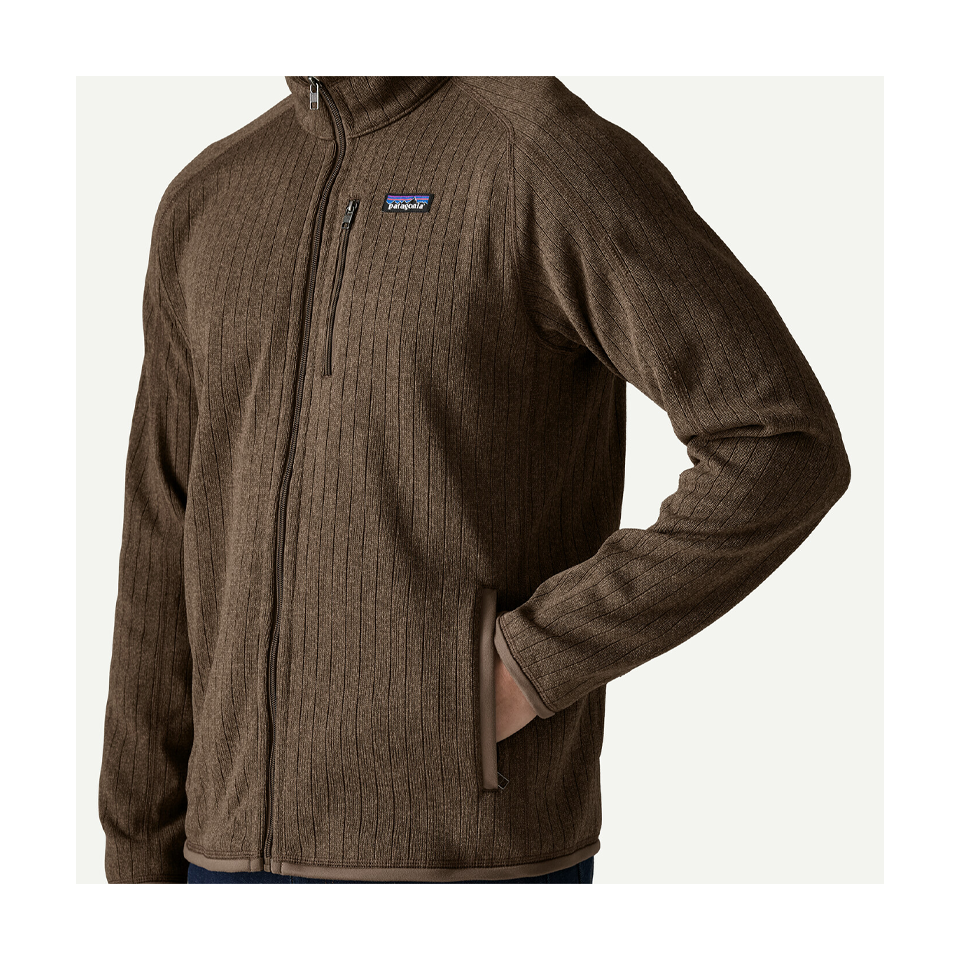 Patagonia Men's Better Sweater Fleece Jacket Marlow Brown Rib Knit