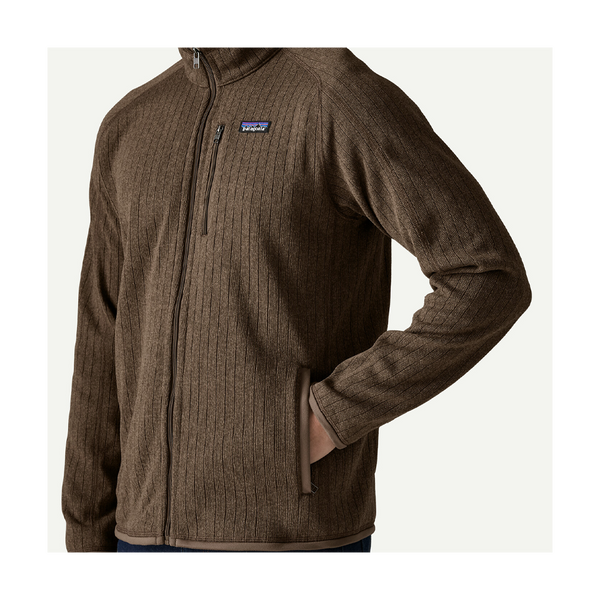 Patagonia Men's Better Sweater Fleece Jacket Marlow Brown Rib Knit