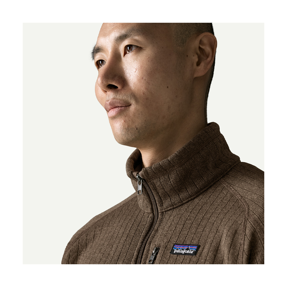 Patagonia Men's Better Sweater Fleece Jacket Marlow Brown Rib Knit