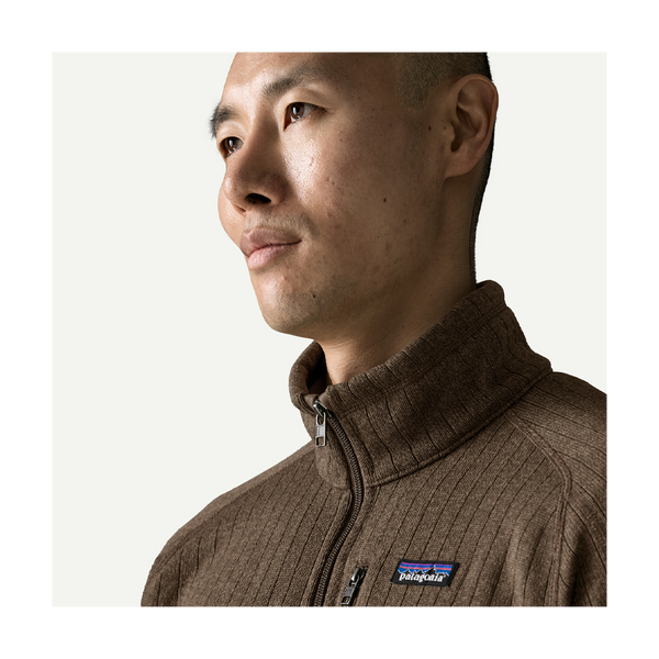 Patagonia Men's Better Sweater Fleece Jacket Marlow Brown Rib Knit