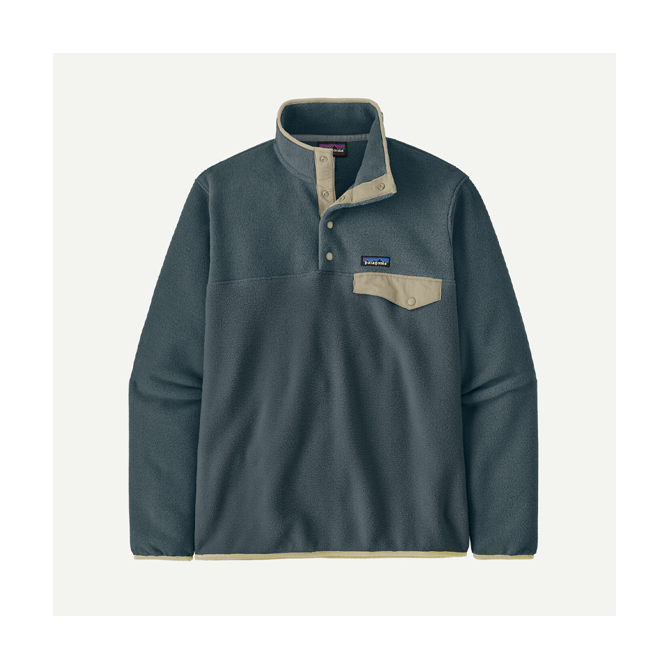 Patagonia Men's Lightweight Synchilla Snap-T Fleece Pullover Summit Blue