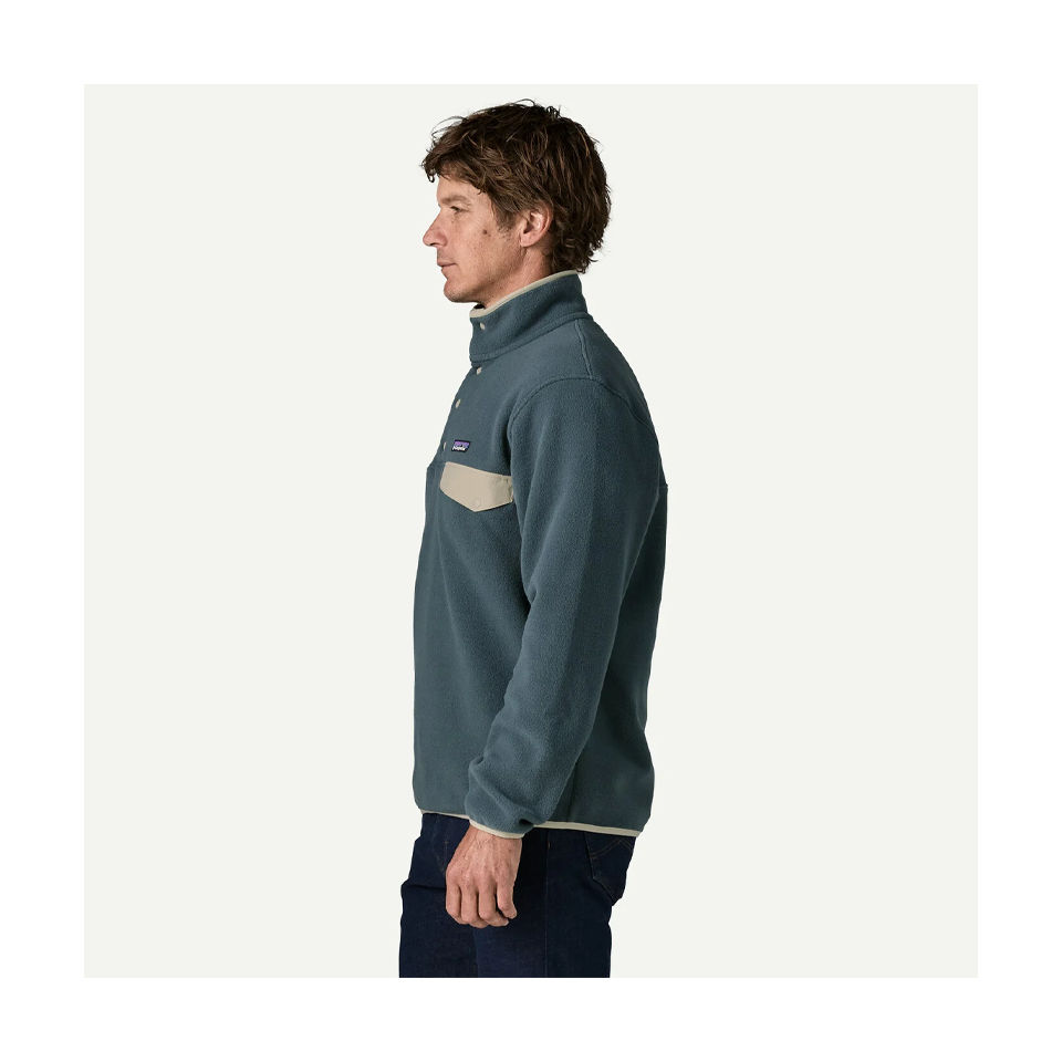 Patagonia Men's Lightweight Synchilla Snap-T Fleece Pullover Summit Blue