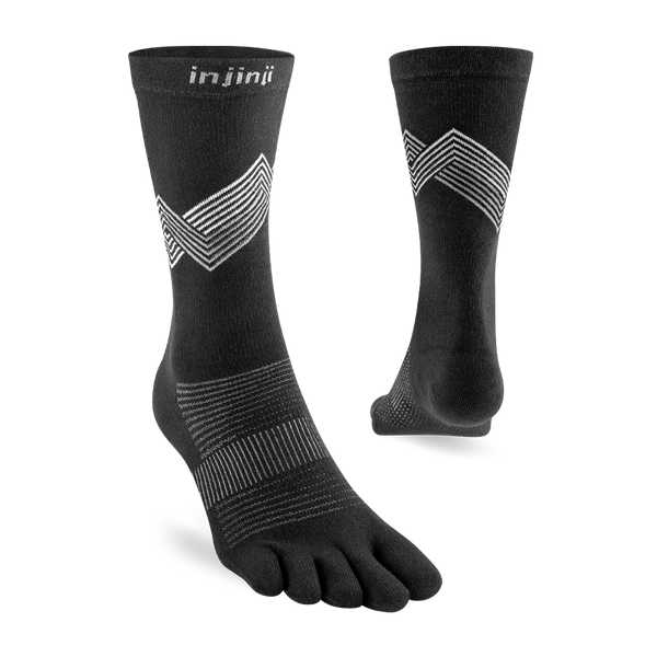 Injinji Run Lightweight Crew Black