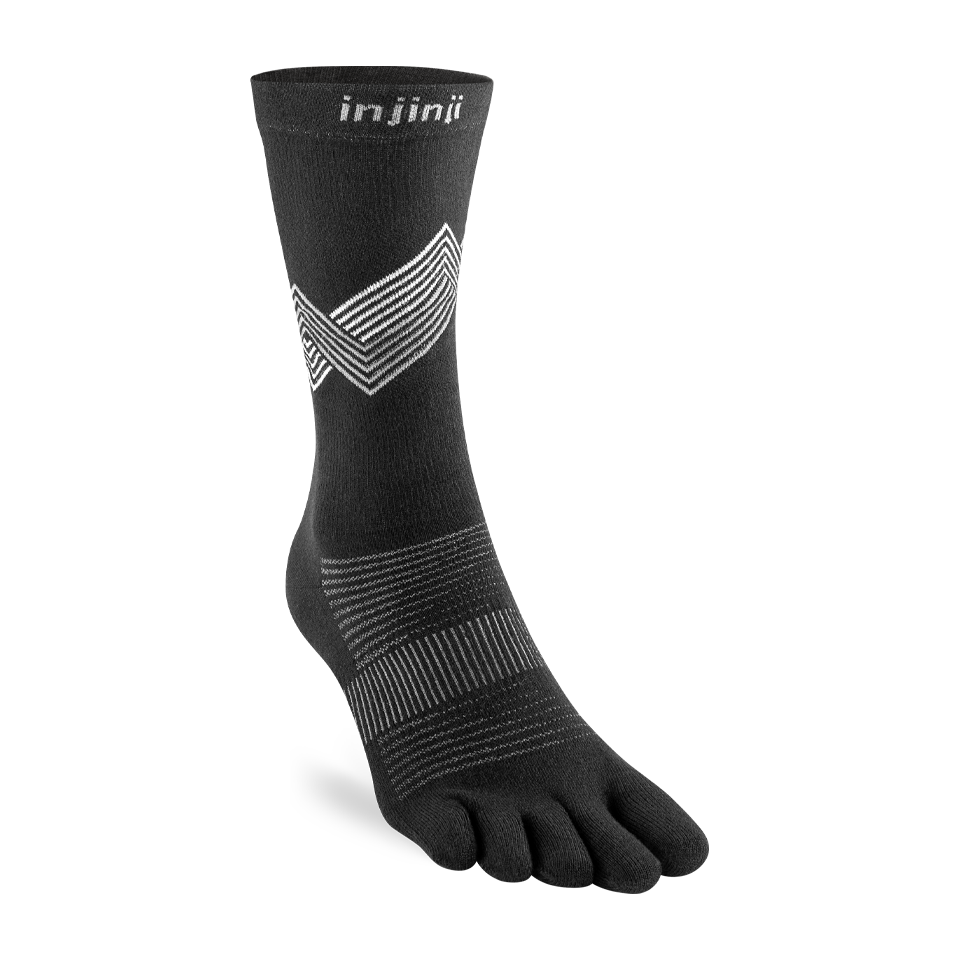 Injinji Run Lightweight Crew Black Main image