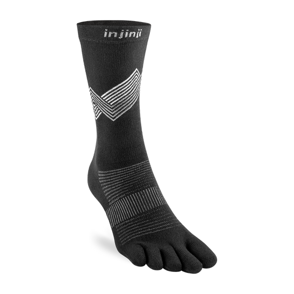 Injinji Run Lightweight Crew Black