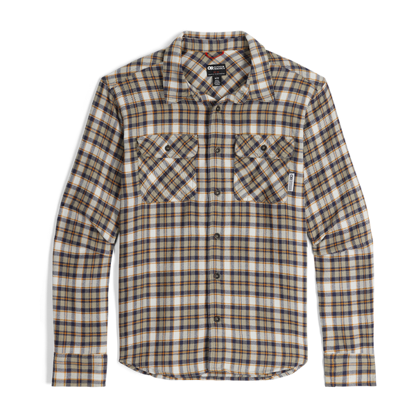 Outdoor Research Men's Feedback Flannel Flint Plaid