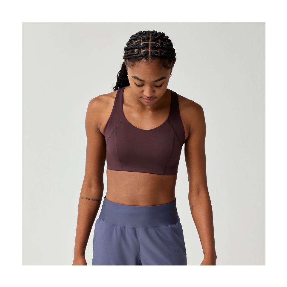 Brooks Women's Chaser Padded Bra Cocoa