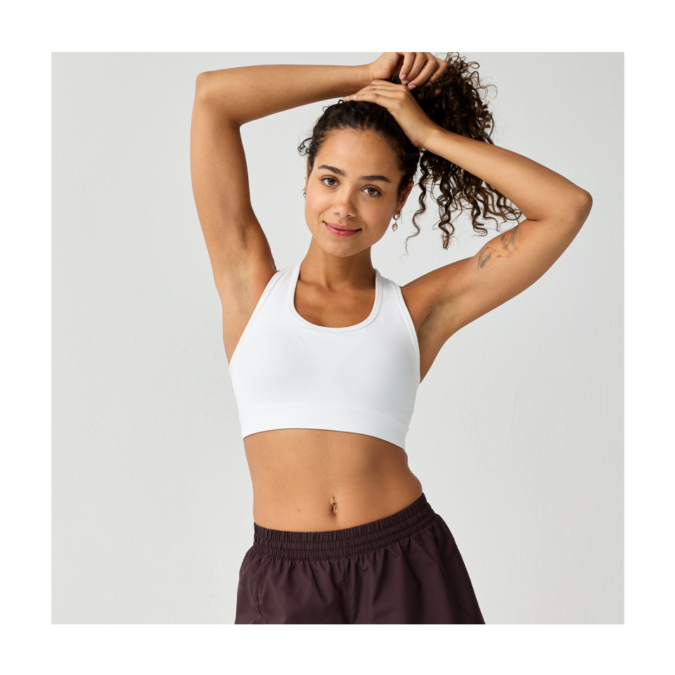 Brooks Women's Dash Padded Bra White