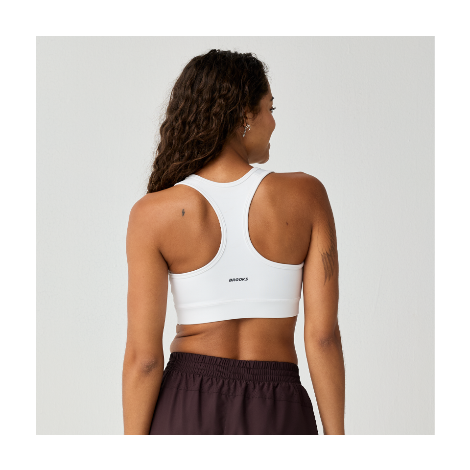 Brooks Women's Dash Padded Bra White