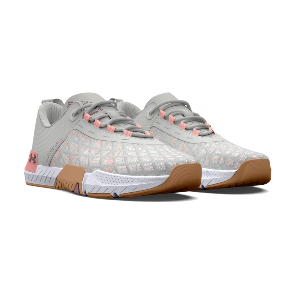 Under Armour Women's TriBase Reign 5 White Clay/Pink Fizz