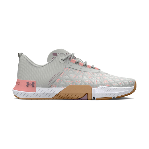Under Armour Women's TriBase Reign 5 White Clay/Pink Fizz