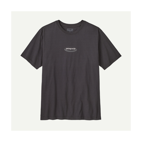 Patagonia Men's '95 Oval Logo T-Shirt Ink Black