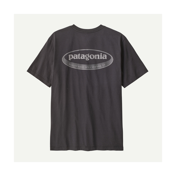Patagonia Men's '95 Oval Logo T-Shirt Ink Black