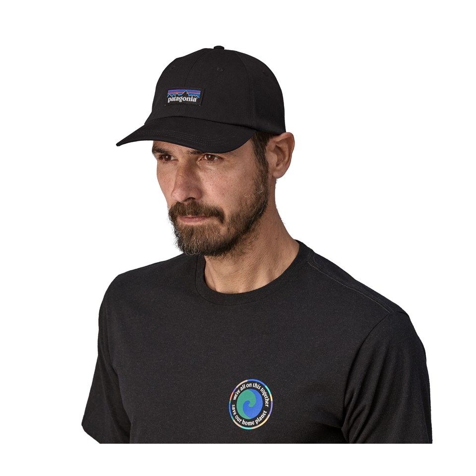 Patagonia P-6 Label Trad Cap Black - Play Stores Inc