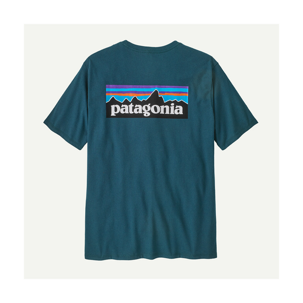 Patagonia Men's P-6 Logo Responsibili-Tee Glacial Blue