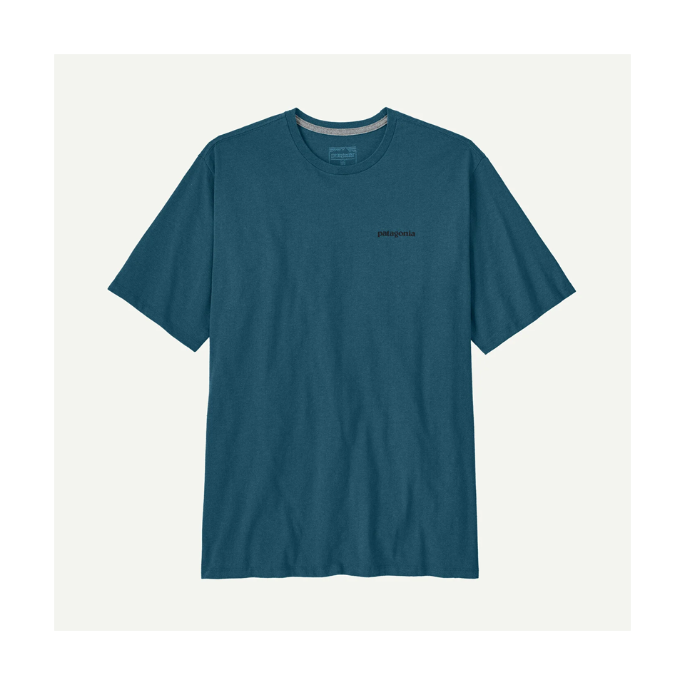 Patagonia Men's P-6 Logo Responsibili-Tee Glacial Blue