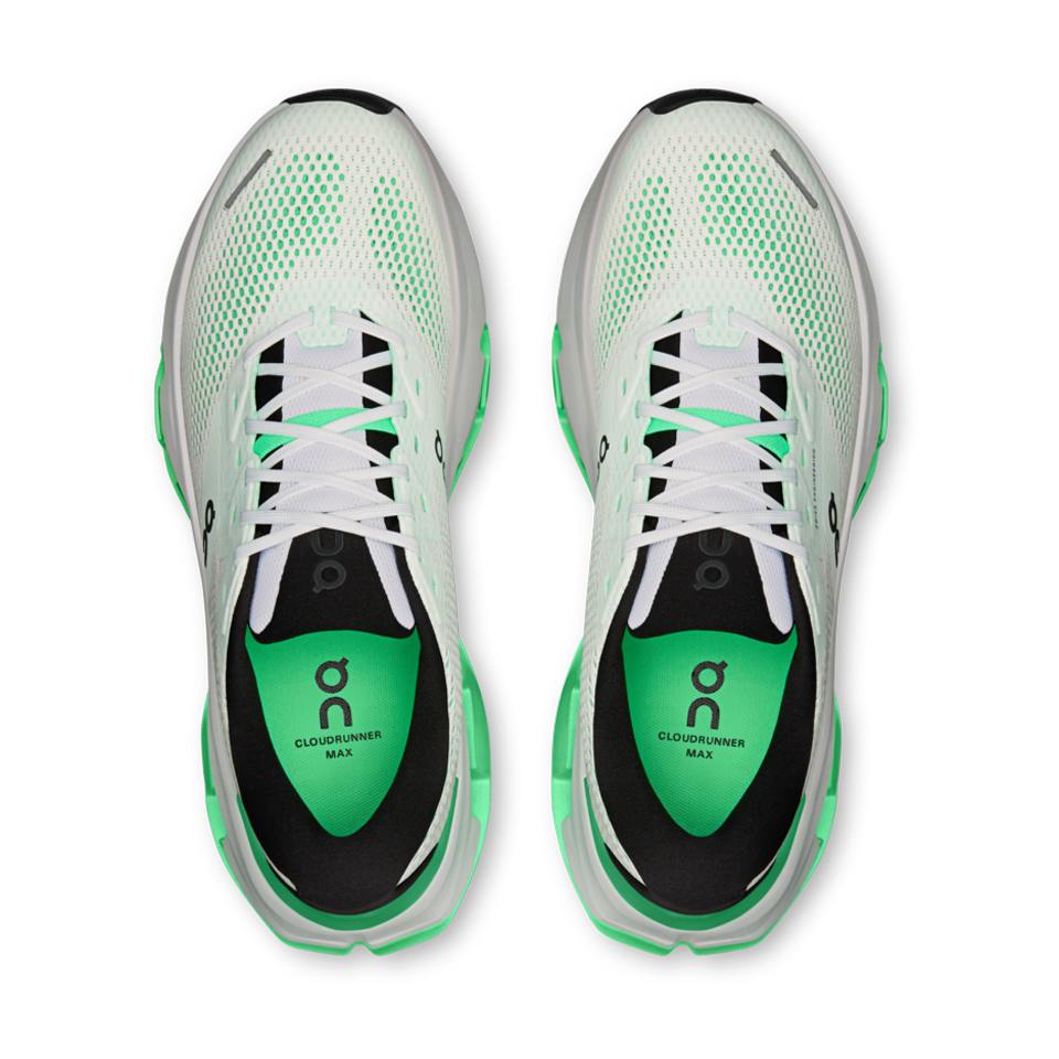 On Men's Cloudrunner 3 Max White/Verdite