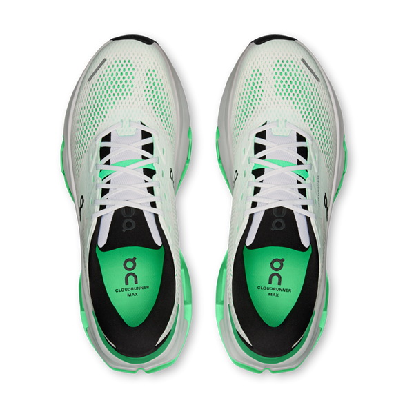On Men's Cloudrunner 3 Max White/Verdite