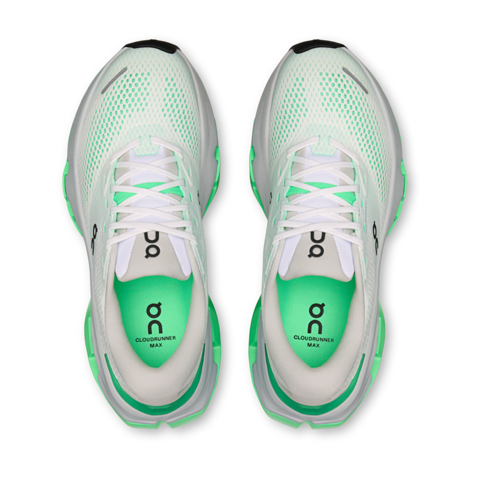 On Women's Cloudrunner 3 Max White/Verdite