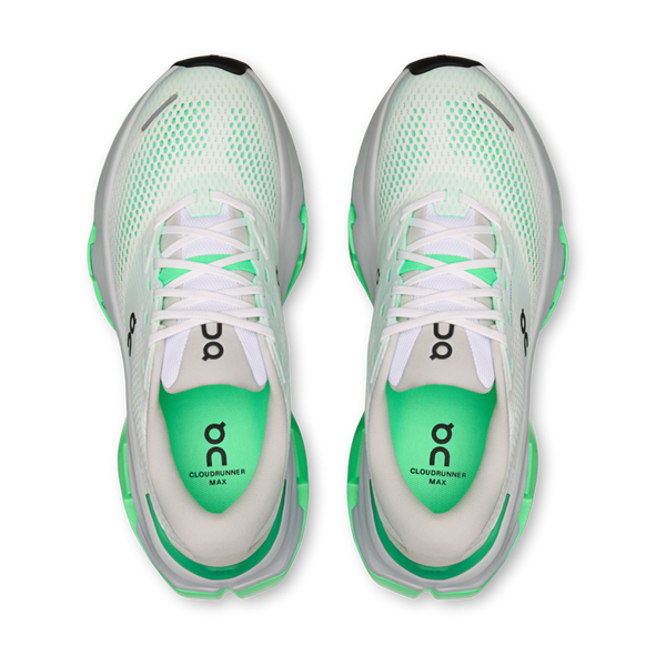 On Women's Cloudrunner 3 Max White/Verdite