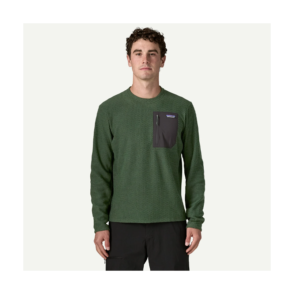 Patagonia Men's R1 Air Fleece Crewneck Treeline Green Main image