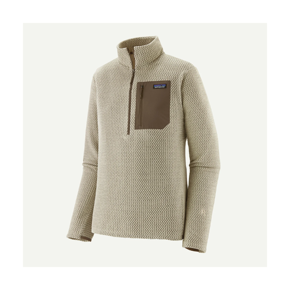 Patagonia Men's R1 Air Fleece Zip-Neck Pelican