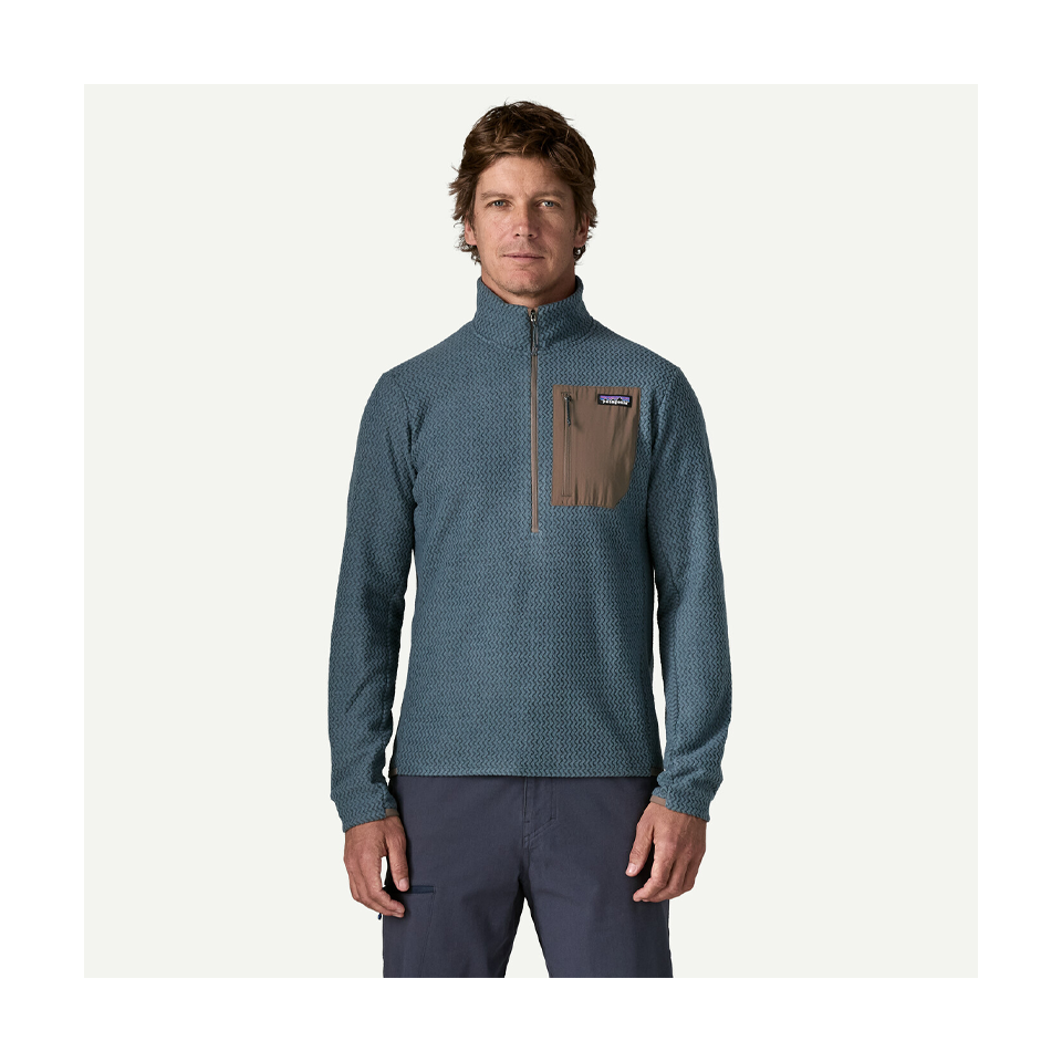 Patagonia Men's R1 Air Fleece Zip-Neck Summit Blue