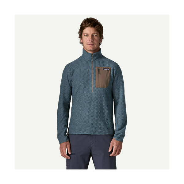 Patagonia Men's R1 Air Fleece Zip-Neck Summit Blue