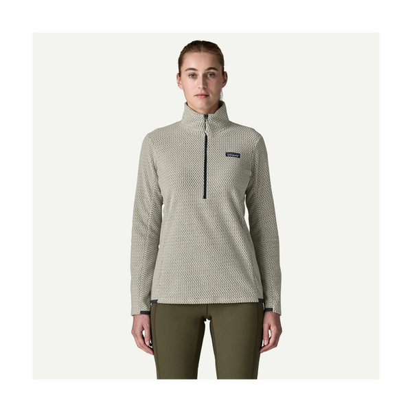 Patagonia Women's R1 Air Fleece Zip-Neck Birch White