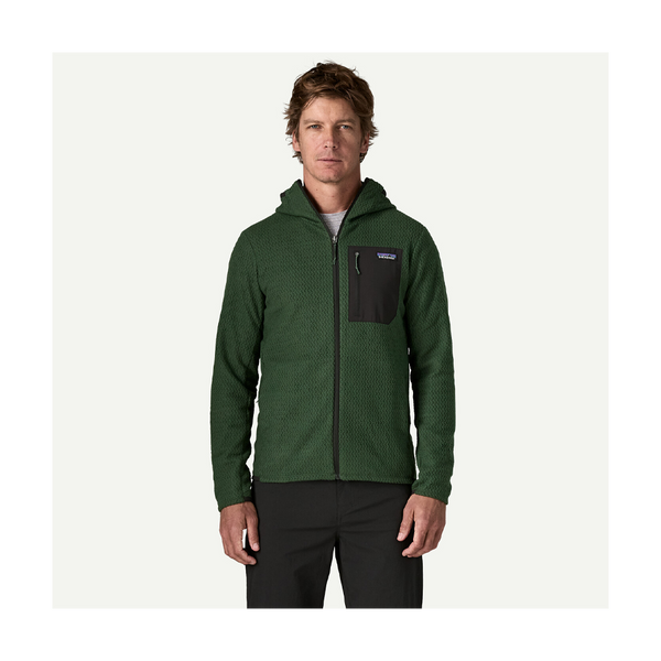 Patagonia Men's R1 Air Fleece Full-Zip Hoody Treeline Green