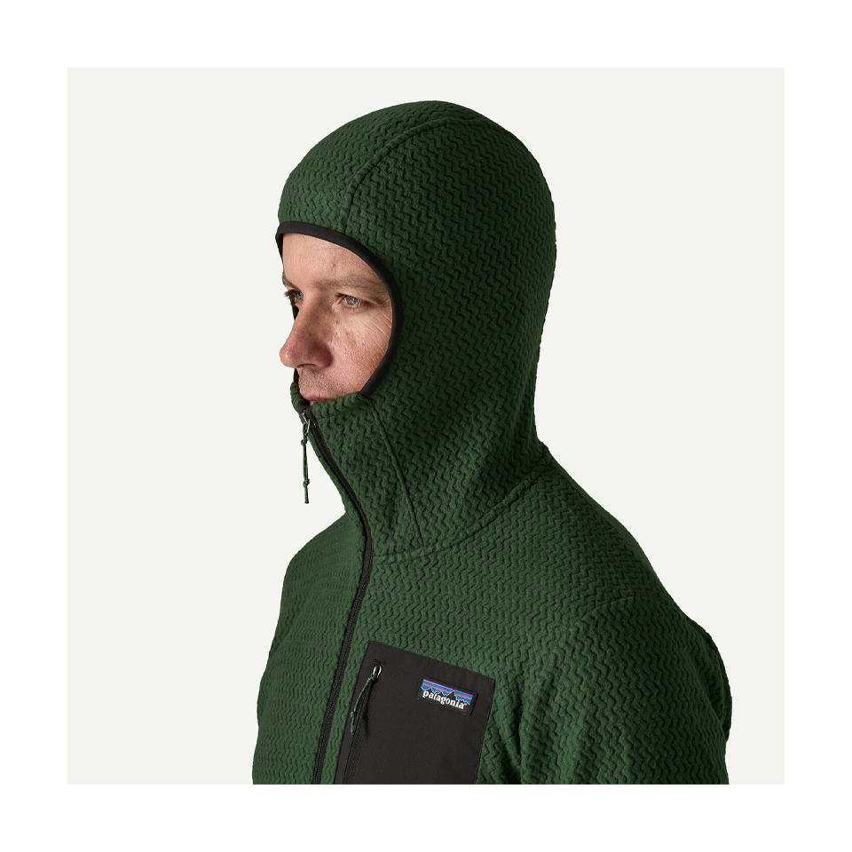 Patagonia Men's R1 Air Fleece Full-Zip Hoody Treeline Green