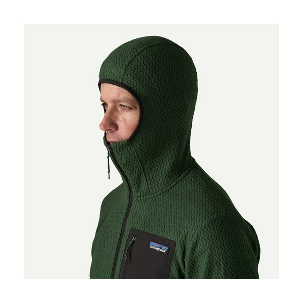 Patagonia Men's R1 Air Fleece Full-Zip Hoody Treeline Green