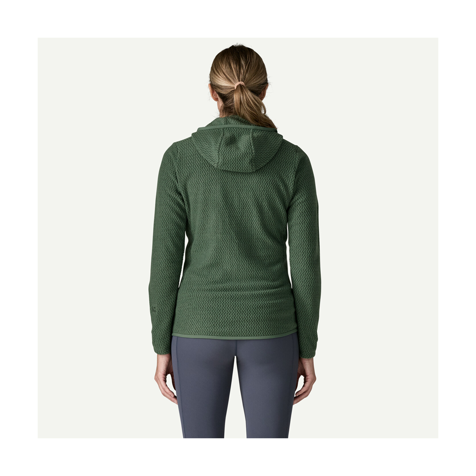 Patagonia Women's R1 Air Fleece Full-Zip Hoody Canopy Green Secondary image