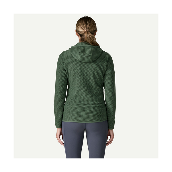 Patagonia Women's R1 Air Fleece Full-Zip Hoody Canopy Green
