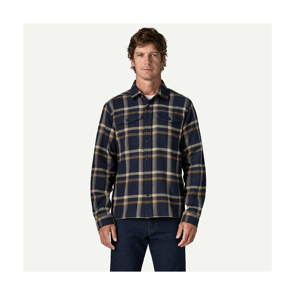 Patagonia Men's Fjord Flannel Shirt Crossing: New Navy Main image